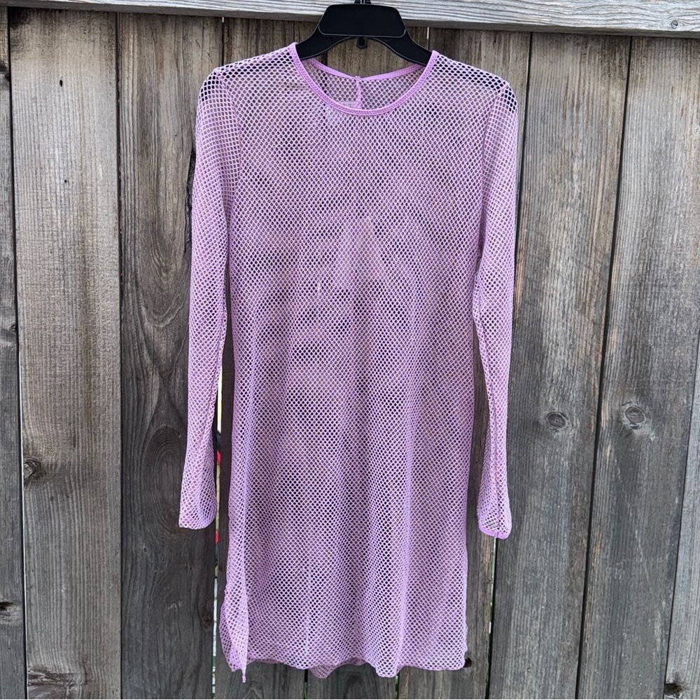 BECCA Sheer Beach Cover Ups Malva Size Large - Picture 8 of 8